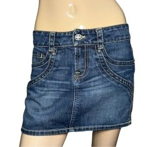 Tag Denim Women’s Size 29 Medium Blue Wash Mini Jean Skirt